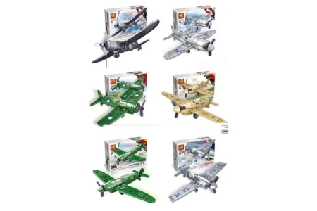 Klocki samoloty 20el MIX - Trifox
