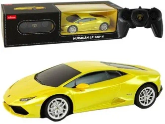 Auto R/C Lamborghini Huracan Rastar 1:24 żółte - Leantoys