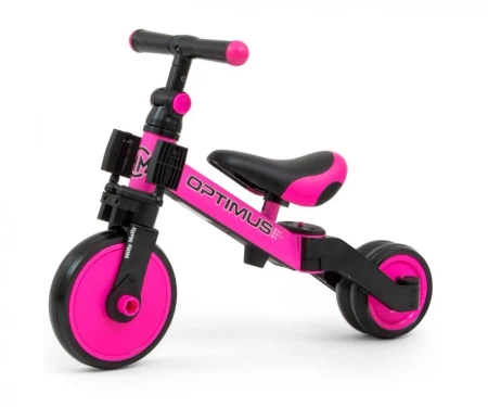 Rowerek 3w1 Optimus Pink - Milly Mally