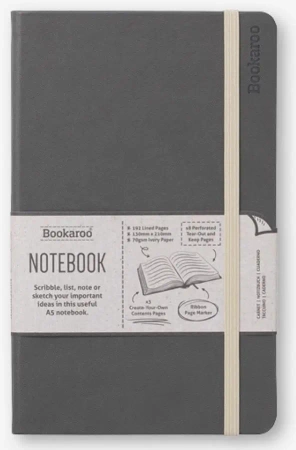 Bookaroo Notatnik Journal A5 - Szary - IF