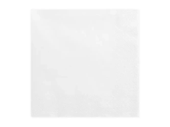 Serwetki trójwarstwowe białe 33x33cm 20szt - PartyDeco