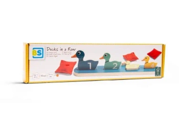 Drewniana gra zręcznościowa Kaczki - BS Toys