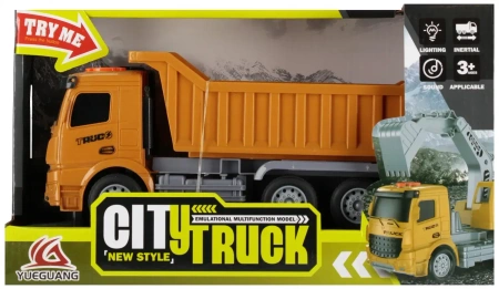 Auto CiĘŻarowe Wywrotka ŚwiatŁo I DŹwiĘkiem Mega Creative 573898