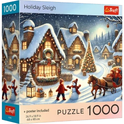 Puzzle 1000 USA Collection: Holiday Sleigh TREFL