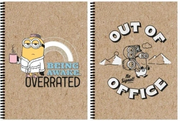 Kołozeszyt A4/80K kratka Minionki (5szt) - Beniamin