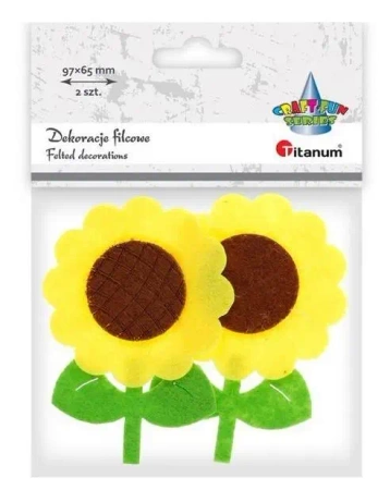 Filcowe słoneczniki 3D 2szt - Titanum