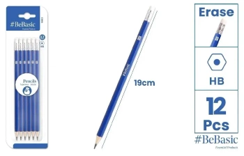 Ołówek z gumką 12szt - Artix