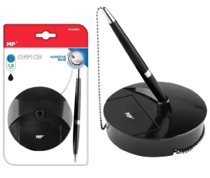 Długopis recepcyjny ze stojakiem czarny - MP Main Paper