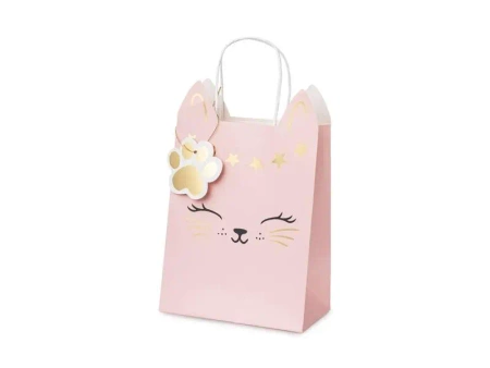 Torebka na prezenty kotek 18x10,5x27,5cm - PartyDeco