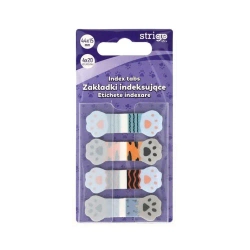 Zakładki indeksujące Łapki 44x15mm 80 kartek - Strigo
