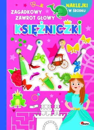 Księżniczki - wypukłe naklejki. Zagadkowy zawrót głowy - Natalia Kawałko-Dzikowska