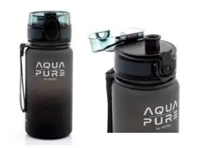 Bidon Aqua Pure 400ml grey/black ASTRA - ASTRA papiernicze