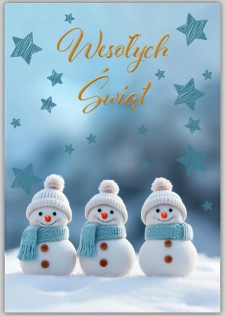 Karnet Boże Narodzenie - Trend