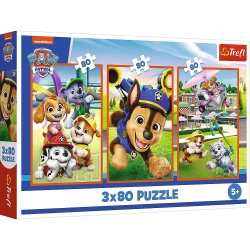 Puzzle 3x80 Psia zgraja TREFL
