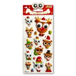 Naklejki puffy Christmas Animals - Penmate