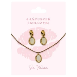 Zestaw biżuterii pozłacany na Walentynki - Be-Happy Gifts