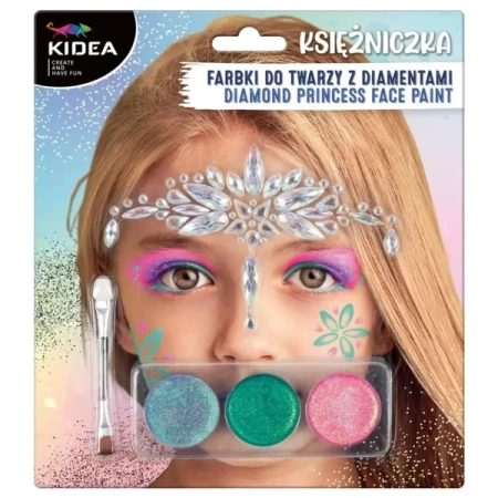 Farbki do twarzy Księżniczka z diamentami KIDEA - DERFORM