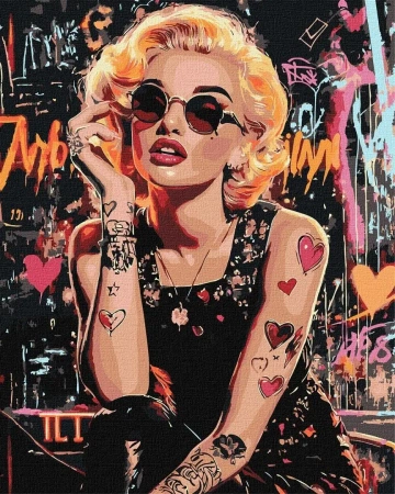 Malowanie po numerach - Buntowniczka Monroe - Ideyka