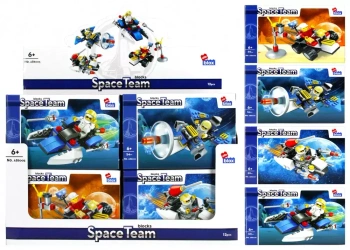 Klocki Konstrukcyjne 50-60 ElementÓw Space Team Alleblox 492880