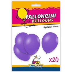 Balony lateksowe fioletowe 26cm 20szt - Super Power