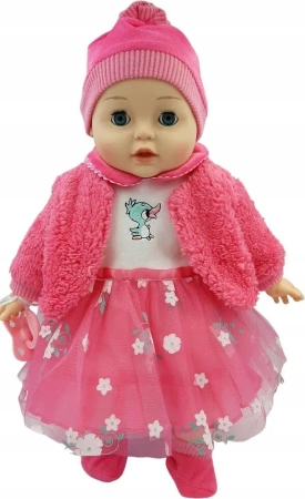 Lalka bobas mówi i śpiewa zamyka oczy 45cm - MarioToys