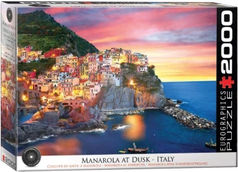 Puzzle 2000 Manarola At Dusk Italy 8220-5635 - Eurographics