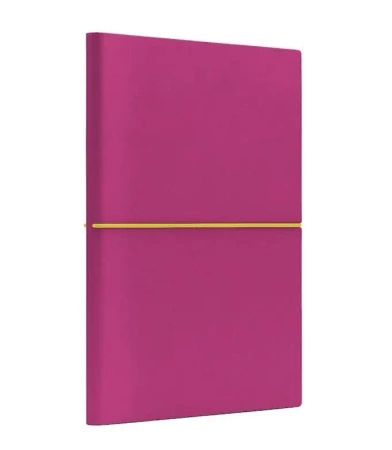 Notatnik A5 Fun M linia różowy/cytrynowy - Like U