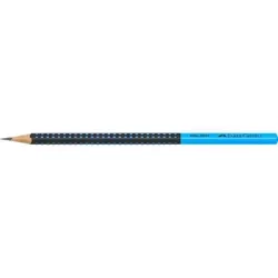 Ołówek Grip 2001 Two Tone niebieski (12szt) - Faber Castell