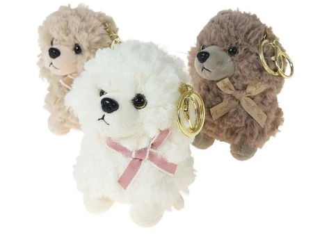 Brelok pluszowy pies 10x5x8cm MIX - ADAR