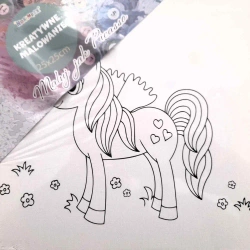 Obrazy do malowania Konik 25cmx25cm - Norimpex