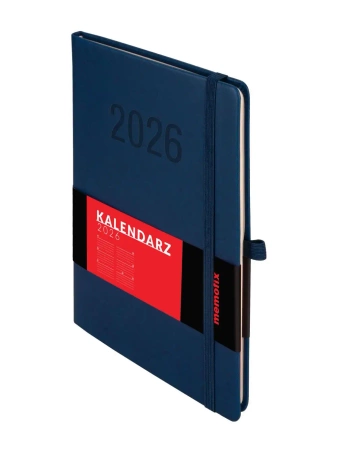 Kalendarz 2026 A5 Memofix TDW granatowy - -