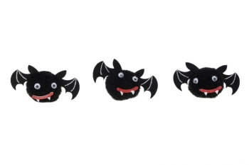 Nietoperze pompom 3szt - Brewis