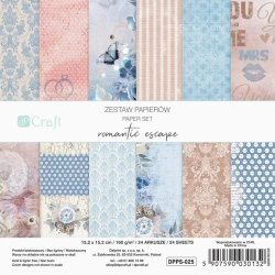 Zestaw papierów romantic 15,2x15,2cm 24 kartki - Dalprint dpCraft