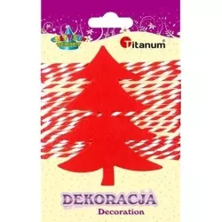 Filcowa choinka czerwona - Titanum