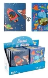 Notes z kłódką kosmos dinozaury - MP Main Paper