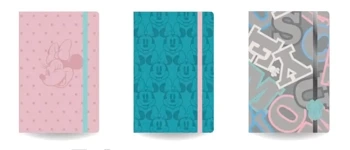 Notes A5 80 k. linia z gumką Disney fashion Minnie Mouse 1 szt. mix - PATIO