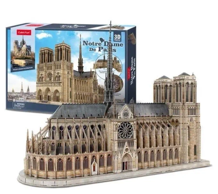 Puzzle 3D Katedra Notre Dame - Cubic Fun