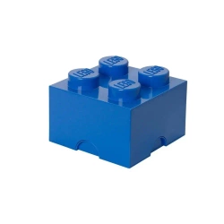 LEGO(R) pojemnik klocek czwórka niebieski - NHG