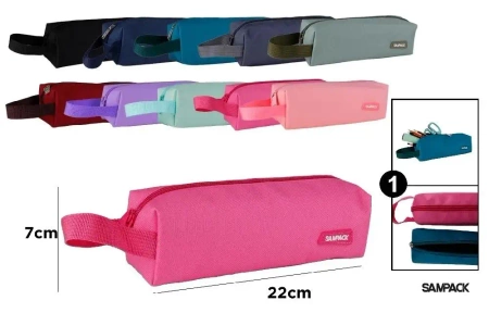Piórnik jednokomorowy z uchwytem MIX - Sampack