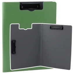 Deska z okładką A4 dwa klipy plastikowa zielona - Leantoys