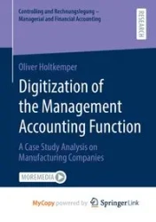 Digitization of the Management Accounting Function - Oliver Holtkemper