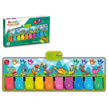 Mata muzyczna pianinko dinozaury - Trifox