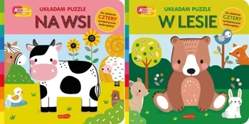 Akademia mądrego dziecka Układam puzzle Na wsi + W lesie PAKIET Weerasekera - Rebecca Weerasekera