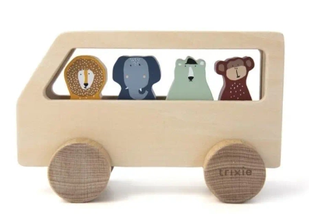Autobus drewniany dla zwierząt - Trixie Baby
