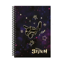 Kołobrulion B5 Disney Gold Stitch plastikowa spirala 100 kartek - PATIO