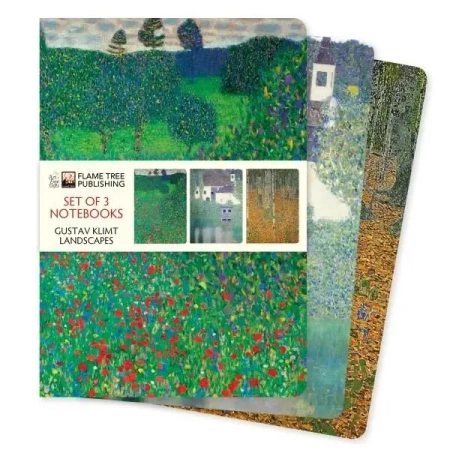 Zestaw 3 notatników A5 Gustav Klimt Krajobrazy - Flame Tree