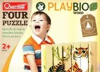 Four Puzzle Endangered Animals - Quercetti