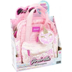 Plecak mini puff z portfelem róż - Nice Group