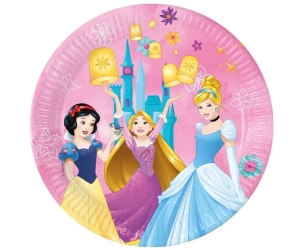 Talerzyki papierowe Princess Live Story 23cm 8szt - Godan