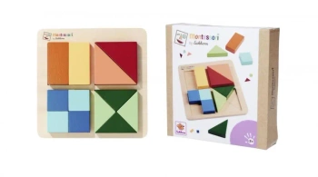 Montessori Puzzle różne kształty 13el - Eichhorn